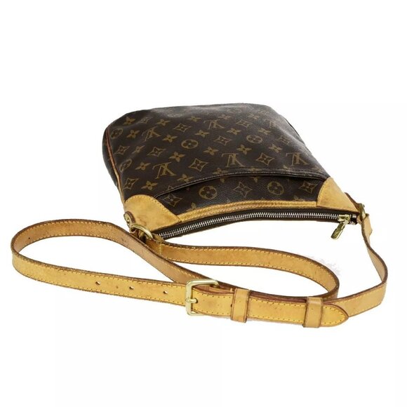 LOUIS VUITTON Logo Odeon PM Shoulder Bag Monogram Leather Brown - Picture 6 of 16